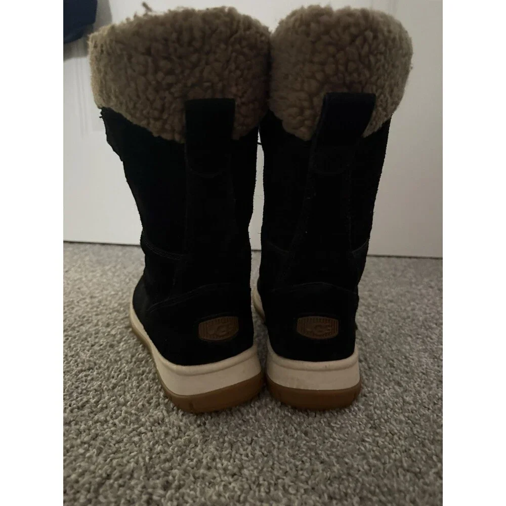 UGG Lakesider Tall Lace Women's Waterproof Suede Winter Boots Black size 9 - Picture 6 of 8